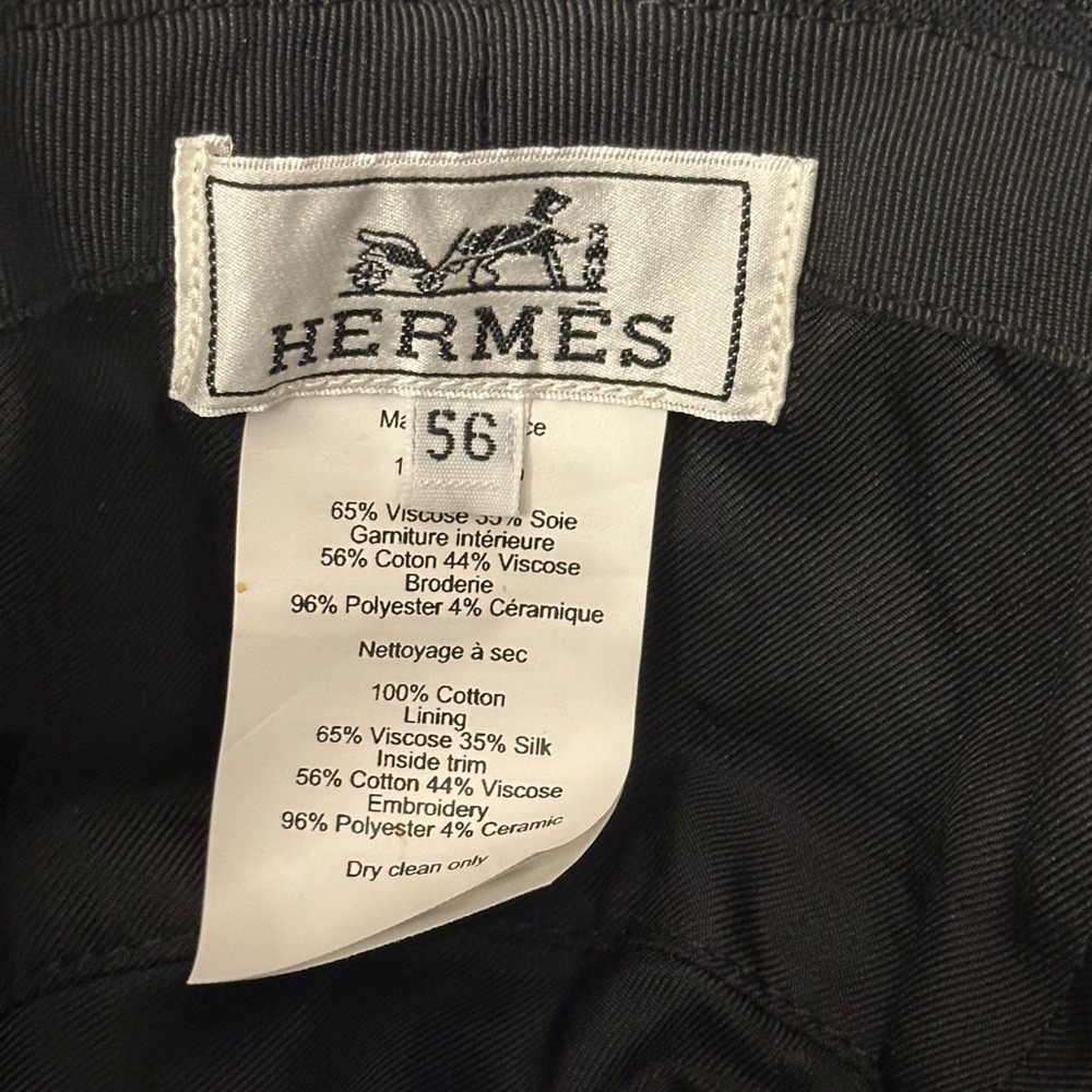 Authentic Hermes Patterned Bucket Hat - Picture 9 of 12